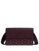 Coach Turner Flap Crossbody Bag In Signature Canvas Black Currant