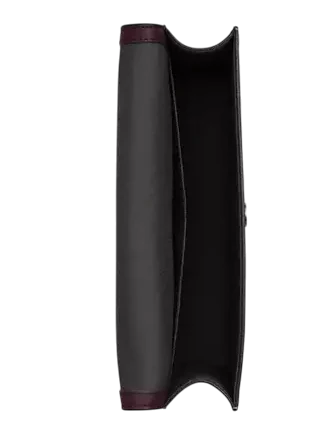 Coach Turner Flap Crossbody Bag In Signature Canvas Black Currant