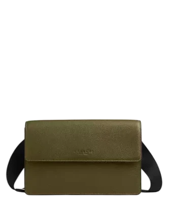 Coach Turner Flap Crossbody Bag Olive