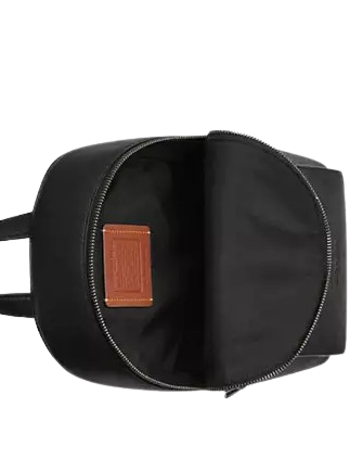 Coach Turnlock Sling Pack In Signature Canvas Charcoal Black