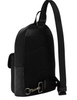 Coach Turnlock Sling Pack In Signature Canvas Charcoal Black