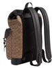 Coach Warner Backpack In Signature Canvas Tan Black