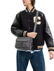Coach Warner Crossbody Bag In Signature Leather Charcoal