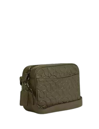 Coach Warner Crossbody Bag In Signature Leather Olive Drab 
