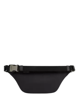 Coach Warren Mini Belt Bag In Signature Canvas With Stripes Black Grey