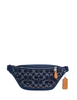 Coach Warren Mini Belt Bag In Signature Denim Denim Deep Blue
