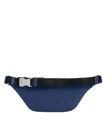 Coach Warren Mini Belt Bag In Signature Denim Denim Deep Blue