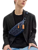 Coach Warren Mini Belt Bag In Signature Denim Denim Deep Blue