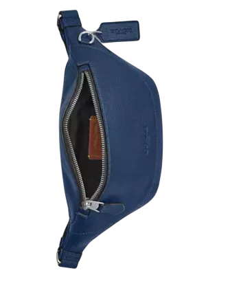 Coach Warren Mini Belt Bag With Charms Deep Blue