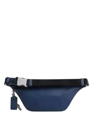 Coach Warren Mini Belt Bag With Charms Deep Blue