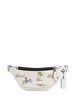 Coach Warren Mini Belt Bag With Surf Print Chalk