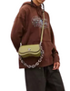 Coach Wavy Dinky Bag In Coachtopia Leather Olive Green