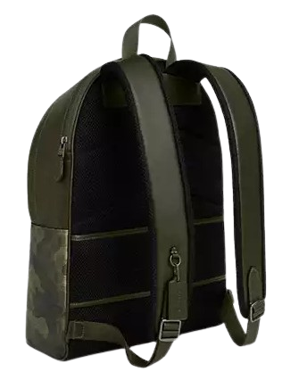 Coach West Backpack In Signature Camo Print Dark Shamrock