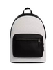 Coach West Backpack In Signature Canvas Chalk Black
