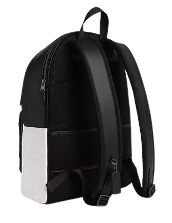 Coach West Backpack In Signature Canvas Chalk Black