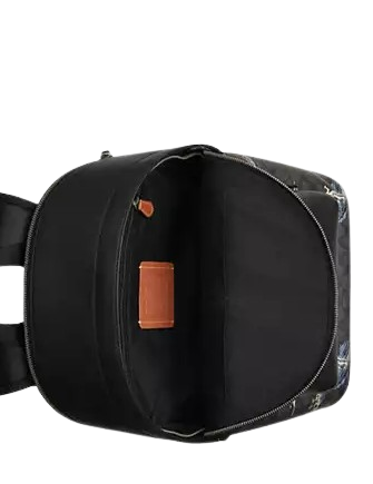 Coach West Backpack In Signature Canvas With Surf Print  Charcoal 