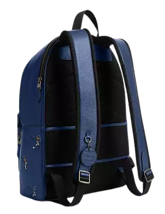 Coach West Backpack With Baseball Print Deep Blue