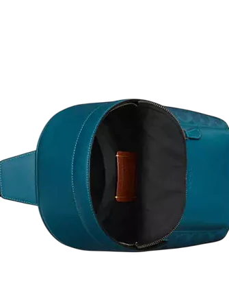Coach West Pack In Signature Canvas Aquamarine Teal