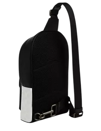 Coach West Pack In Signature Canvas Chalk Black