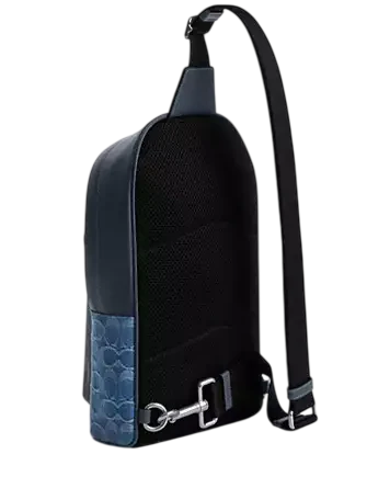 Coach West Pack In Signature Denim