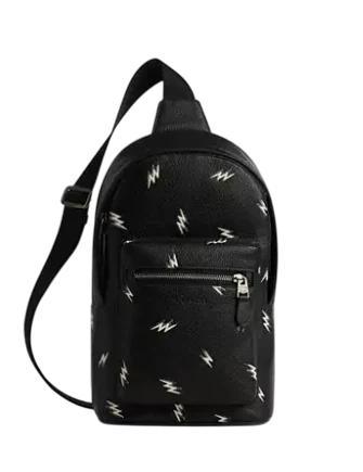 Coach West Pack With Lightning Bolt Print