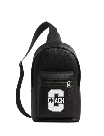 Coach West Pack With Varsity Motif Black Chalk