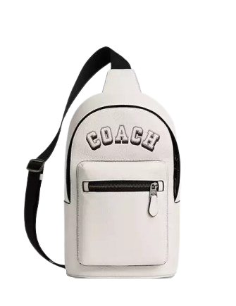 Coach West Pack With Varsity Motif Chalk Black
