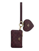 Coach Wristlet And Heart Pouch In Signature Canvas Black Current