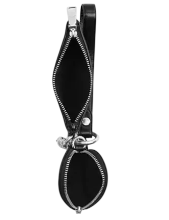 Coach Wristlet And Heart Pouch With Charm Black