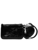 Coach Wristlet And Heart Pouch With Charm Black