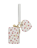 Coach Wristlet And Heart Pouch With Cherry Print And Charm Chalk