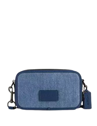Coach Wyatt Crossbody Bag Denim Deep Blue