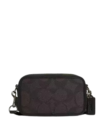 Coach Wyatt Crossbody Bag In Blocked Signature Canvas Walnut Tan