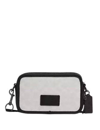 Coach Wyatt Crossbody Bag In Signature Canvas Chalk Black