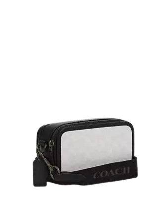 Coach Wyatt Crossbody Bag In Signature Canvas Chalk Black