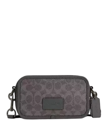 Coach Wyatt Crossbody Bag In Signature Canvas Gunmetal
