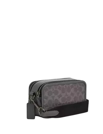 Coach Wyatt Crossbody Bag In Signature Canvas Gunmetal