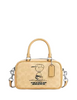 Coach X Peanuts Satchel Crossbody Bag In Signature Canvas With Charlie Brown  Hay 