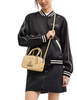 Coach X Peanuts Satchel Crossbody Bag In Signature Canvas With Charlie Brown  Hay 
