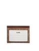 Coach X Peanuts Slim Id Card Case In Signature Canvas With Snoopy Print Tan