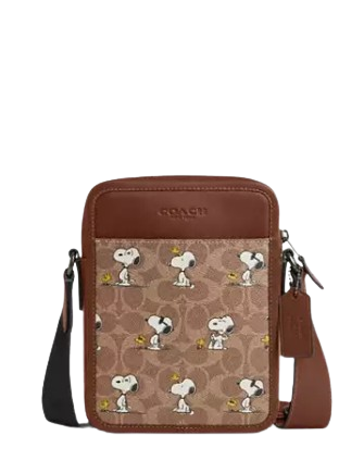 Coach Coach X Peanuts Sullivan Crossbody Bag In Signature