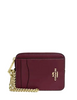 Coach Zip Card Case Dark Cherry