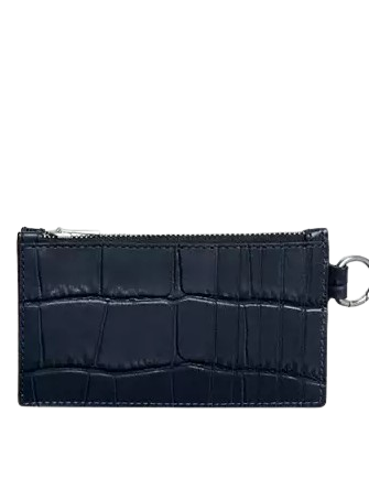 Coach Zip Card Case Dark Navy 