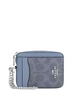 Coach Zip Card Case In Signature Canvas Chambray