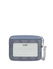 Coach Zip Card Case In Signature Canvas Chambray