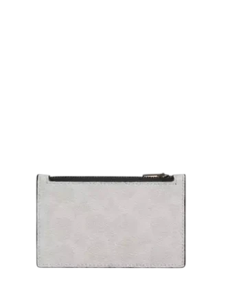 Coach Zip Card Case In Signature