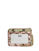 Coach Zip Card Case In Signature Jacquard Oak
