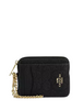 Coach Zip Card Case In Signature Leather Black