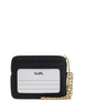 Coach Zip Card Case In Signature Leather Black