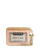 Coach Zip Card Case In Signature Leather With Charm Faded Blush 